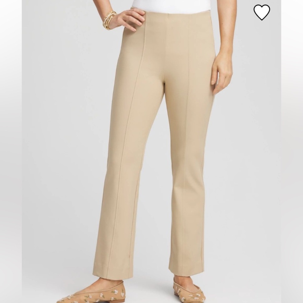 Chico’s Tan So Slimming Juliet Crop Pants NEW 0 S